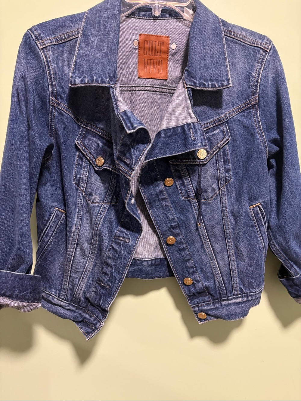 Cult Gaia Blue Denim Jacket - Classic Jean Coat